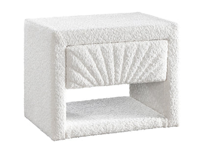 Duo Chevets Japandi Bouclette Blanc Niche - Ulami