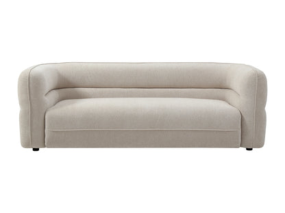 Canapé Japandi Chenille Beige 3 Places - Taliena
