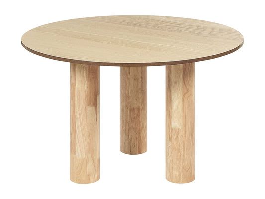 Table Ronde Japandi Bois Clair 120cm - Orin