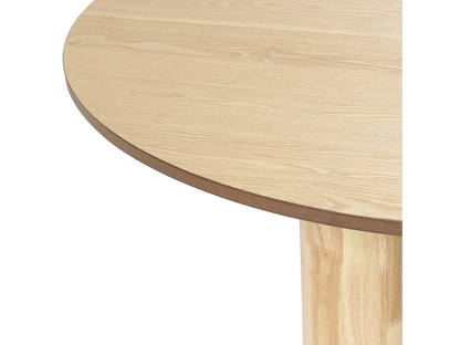 Table Ronde Japandi Bois Clair 120cm - Orin