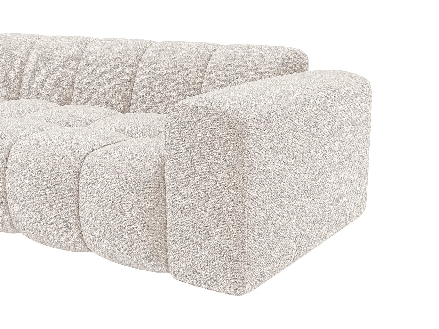 Canapé Japandi Bubble d'Angle Beige - Caleso