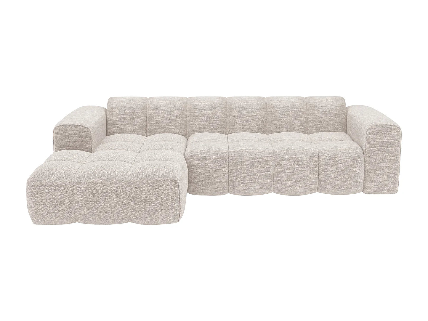 Canapé Japandi Bubble d'Angle Beige - Caleso