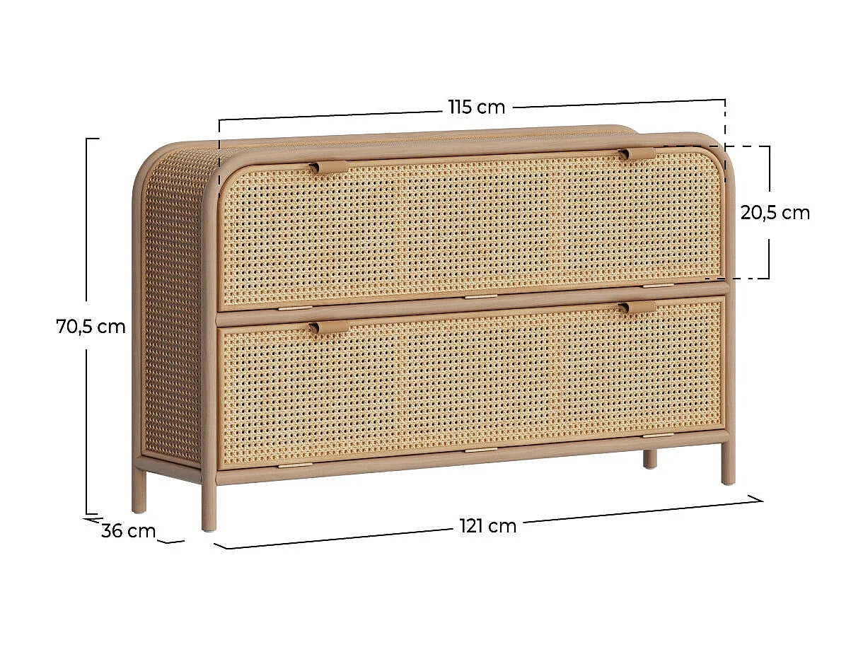 Commode Japandi Rangement Moderne - Alata