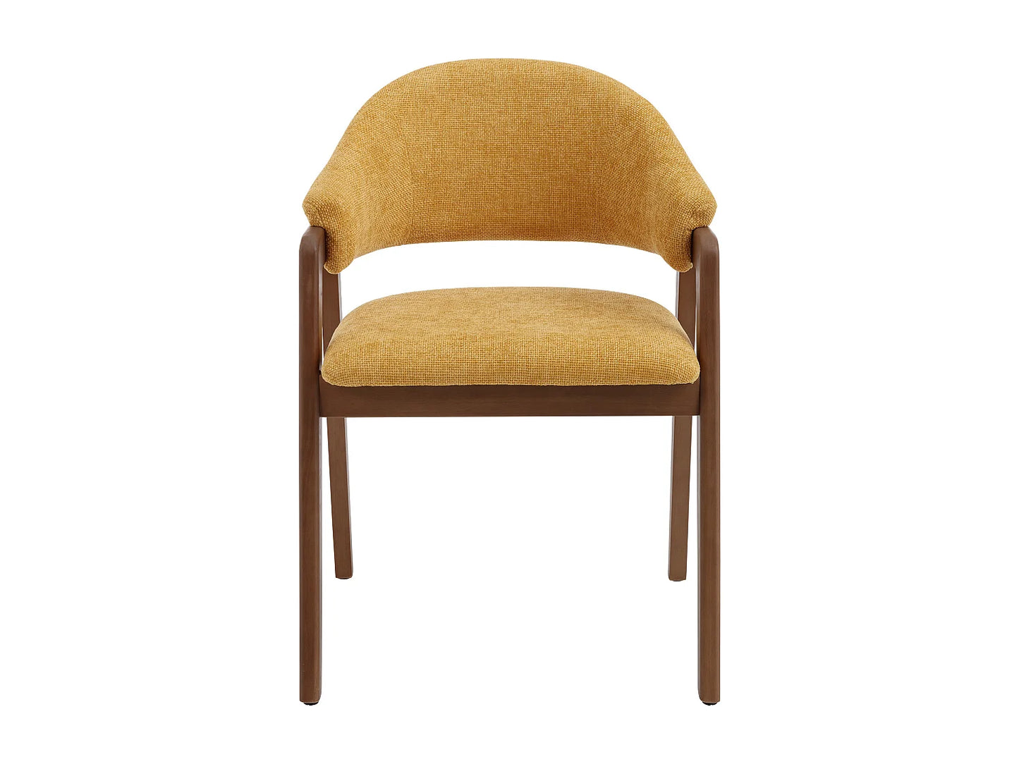 Chaise Accoudoirs Japandi Jaune Naturel Foncé - Soluna