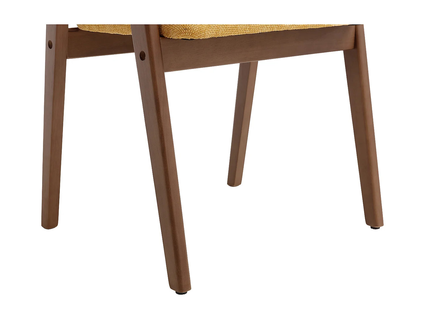 Chaise Accoudoirs Japandi Jaune Naturel Foncé - Soluna