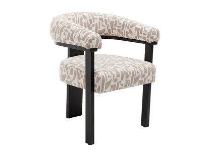 Lot 2 Chaises Japandi Texture Bicolore Noir - Livelia