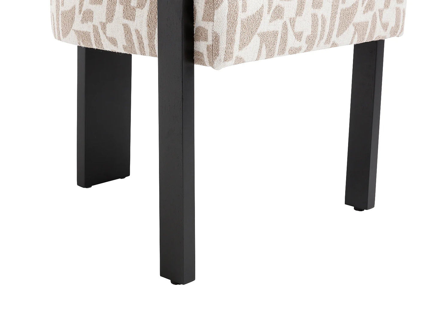 Lot 2 Chaises Japandi Texture Bicolore Noir - Livelia