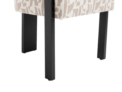 Lot 2 Chaises Japandi Texture Bicolore Noir - Livelia