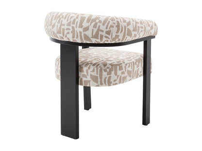 Lot 2 Chaises Japandi Texture Bicolore Noir - Livelia