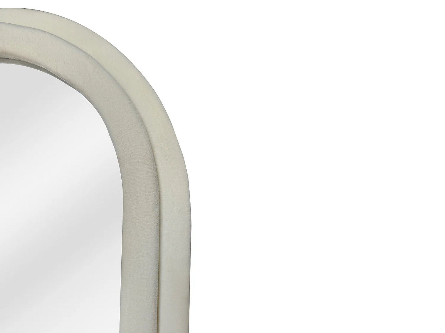 Miroir Arche Japandi Velours Crème - Risali