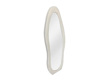 Miroir Organique Japandi Velours Crème - Lavina