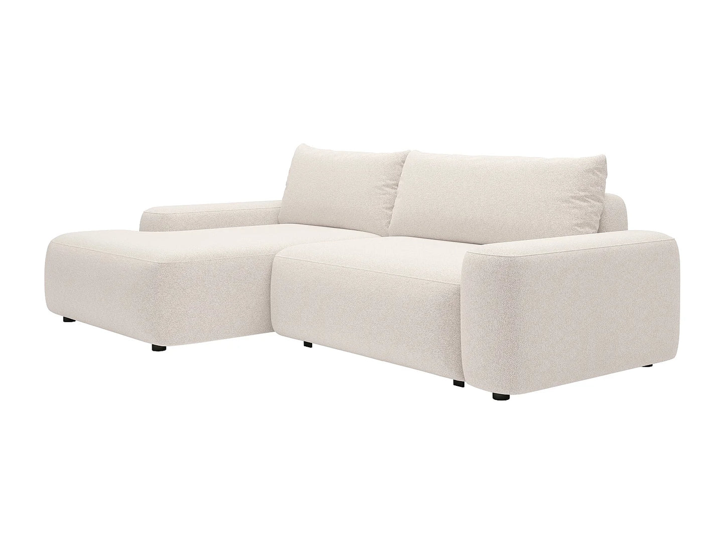 Canapé Japandi d'Angle Modern Convertible Texturé - Daviso