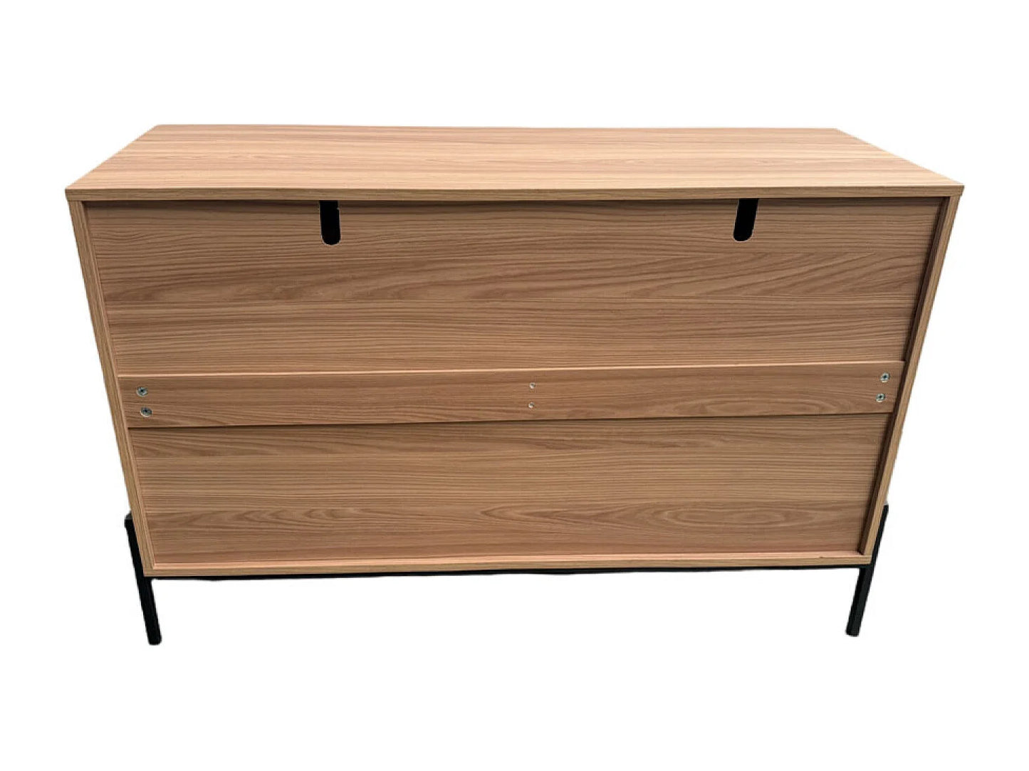 Commode Japandi Bois Rainuré 124cm - Vallo