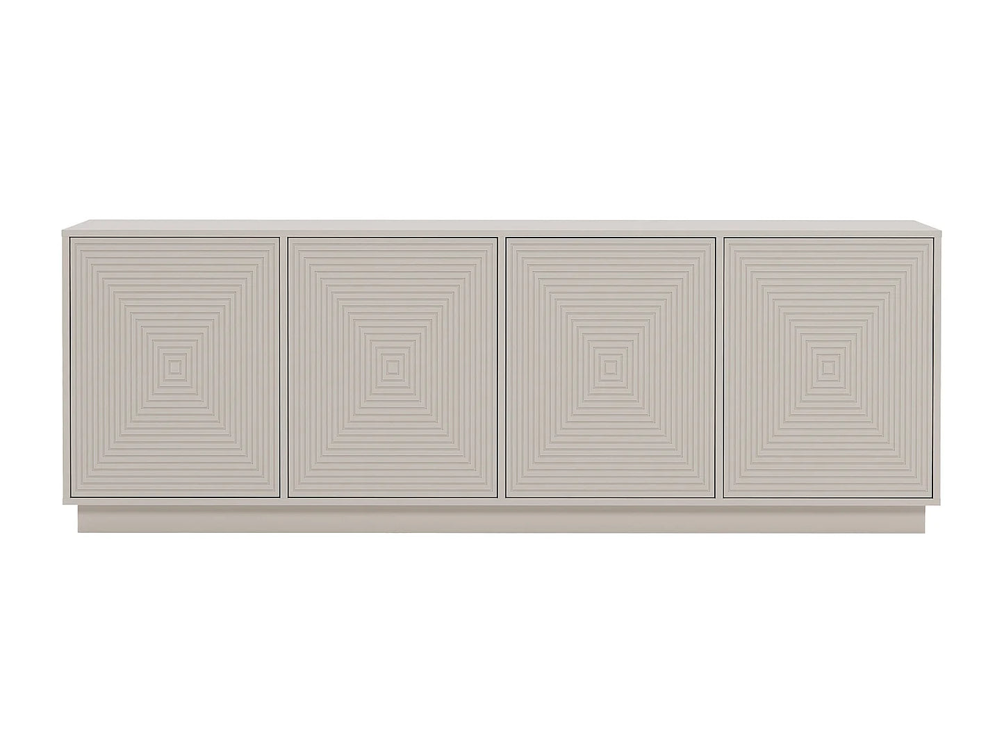 Buffet Quatre Portes Japandi Beige - Mezulia