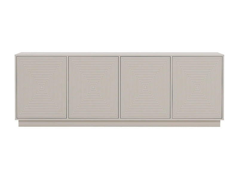 Buffet Quatre Portes Japandi Beige - Mezulia