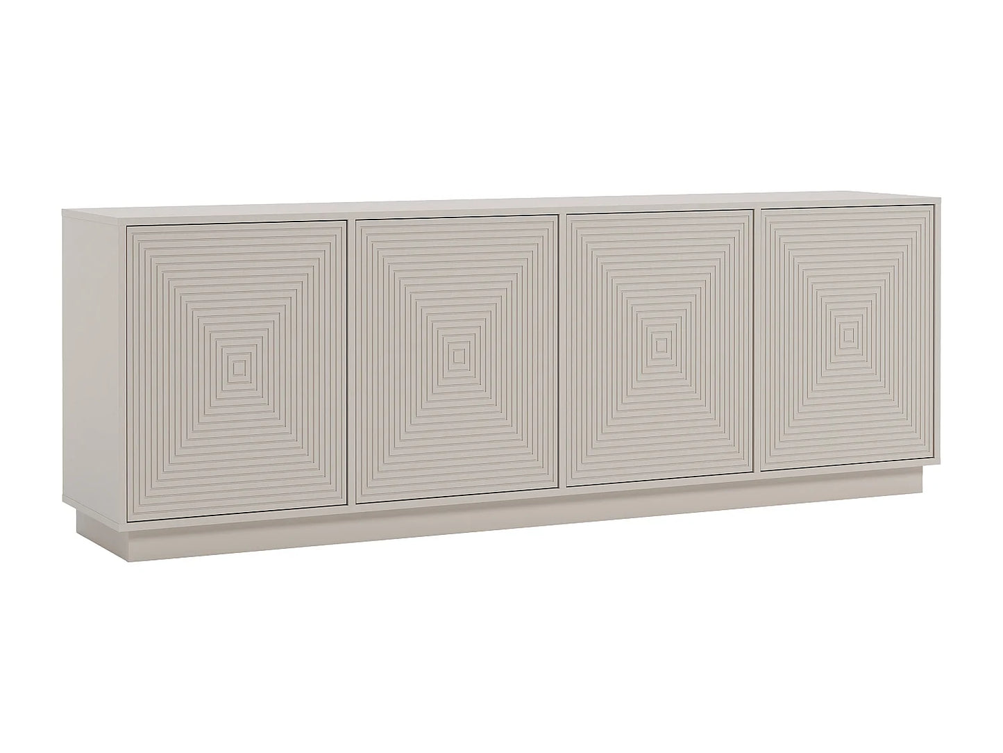 Buffet Quatre Portes Japandi Beige - Mezulia
