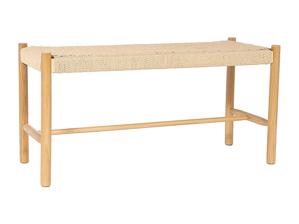 Banc Corde Japandi Bois Clair - Victor