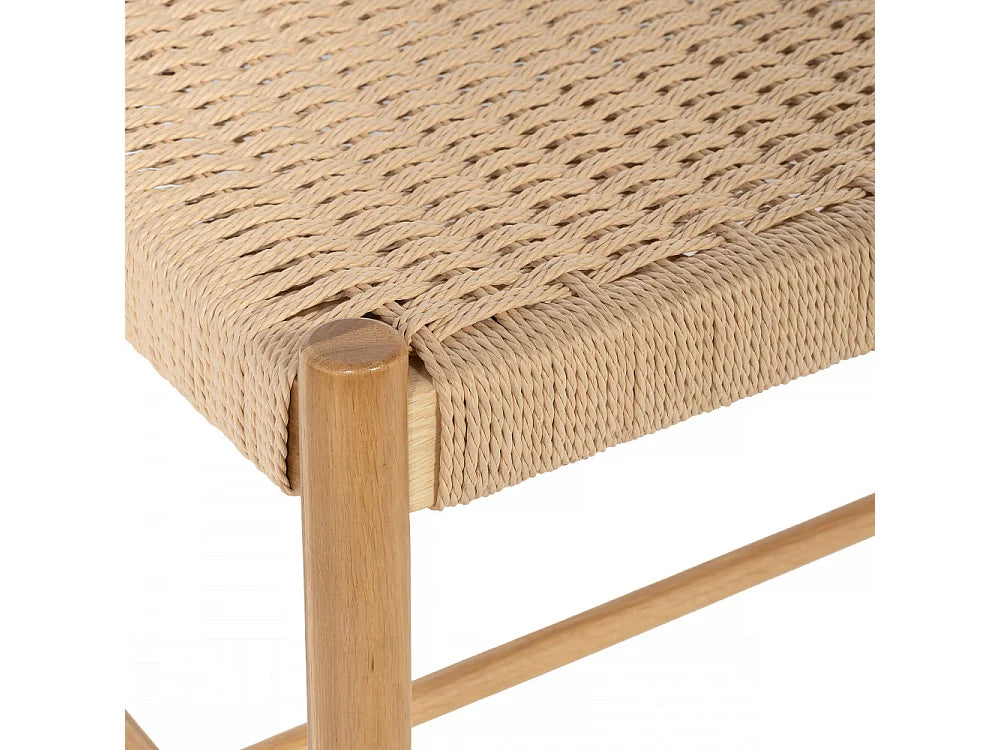 Banc Corde Japandi Bois Clair - Victor