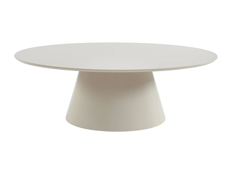 Table Basse Japandi Ovale Beige - Antelada