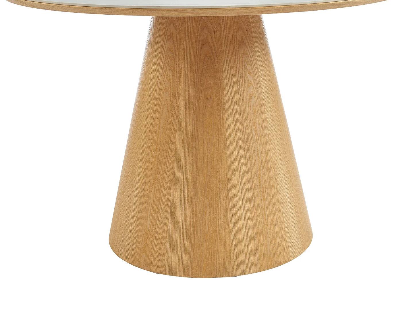 Table Céramique Japandi Effet Marbre Et Frêne - Antaliza