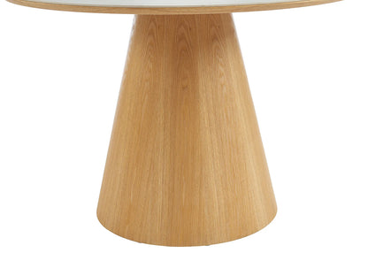Table Céramique Japandi Effet Marbre Et Frêne - Antaliza