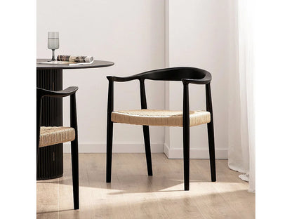 Chaise Japandi Salle À Manger Massif Chêne - Comedor