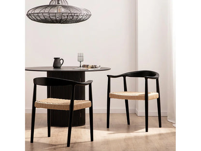 Chaise Japandi Salle À Manger Massif Chêne - Comedor
