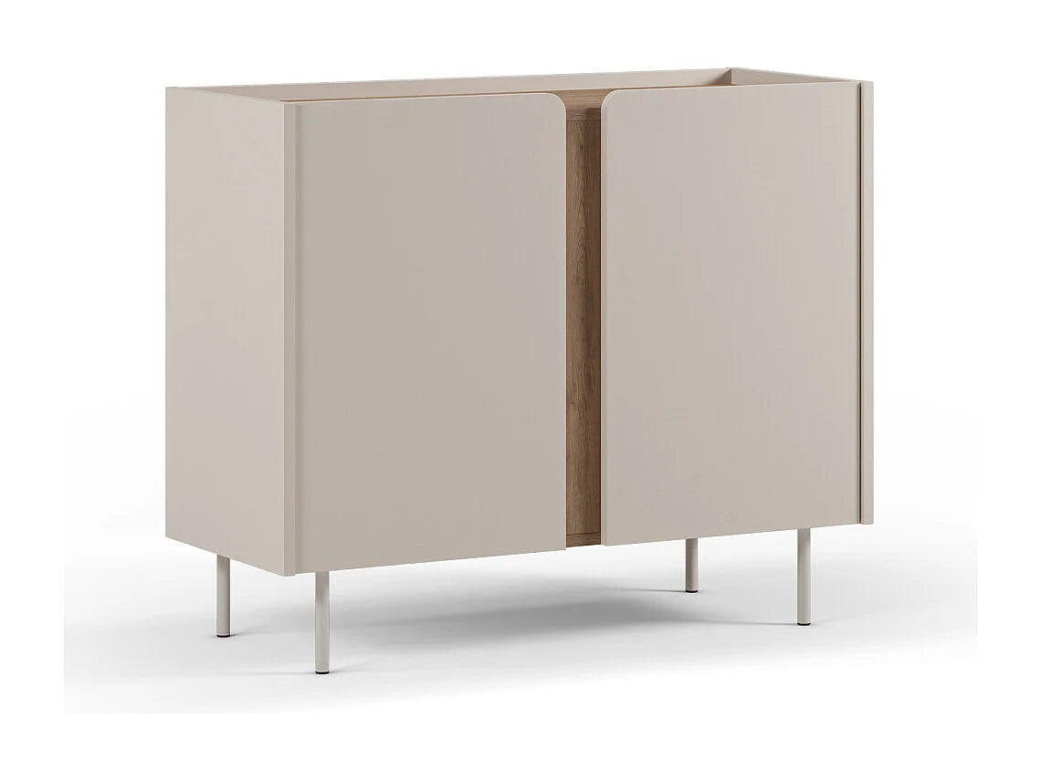 Buffet Bas Japandi Bois Et Métal - Boxy