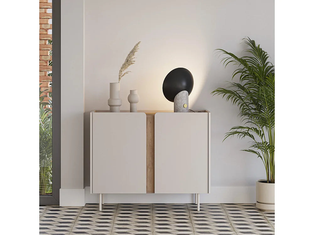 Buffet Bas Japandi Bois Et Métal - Boxy