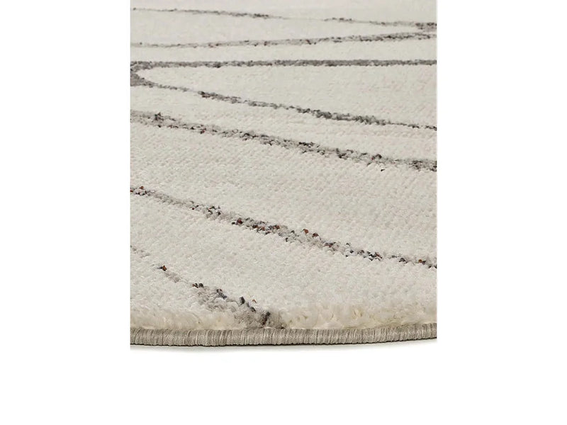 Tapis Japandi Abstrait Blanc Épuré - Niamey