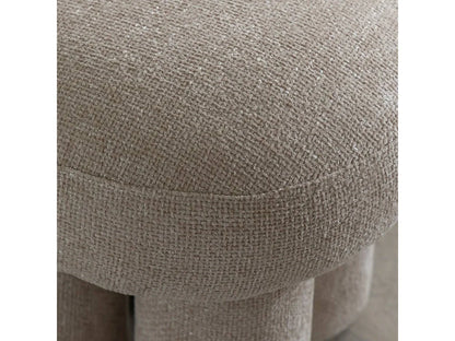 Petit Tabouret Japandi Tissu Écru - Toby
