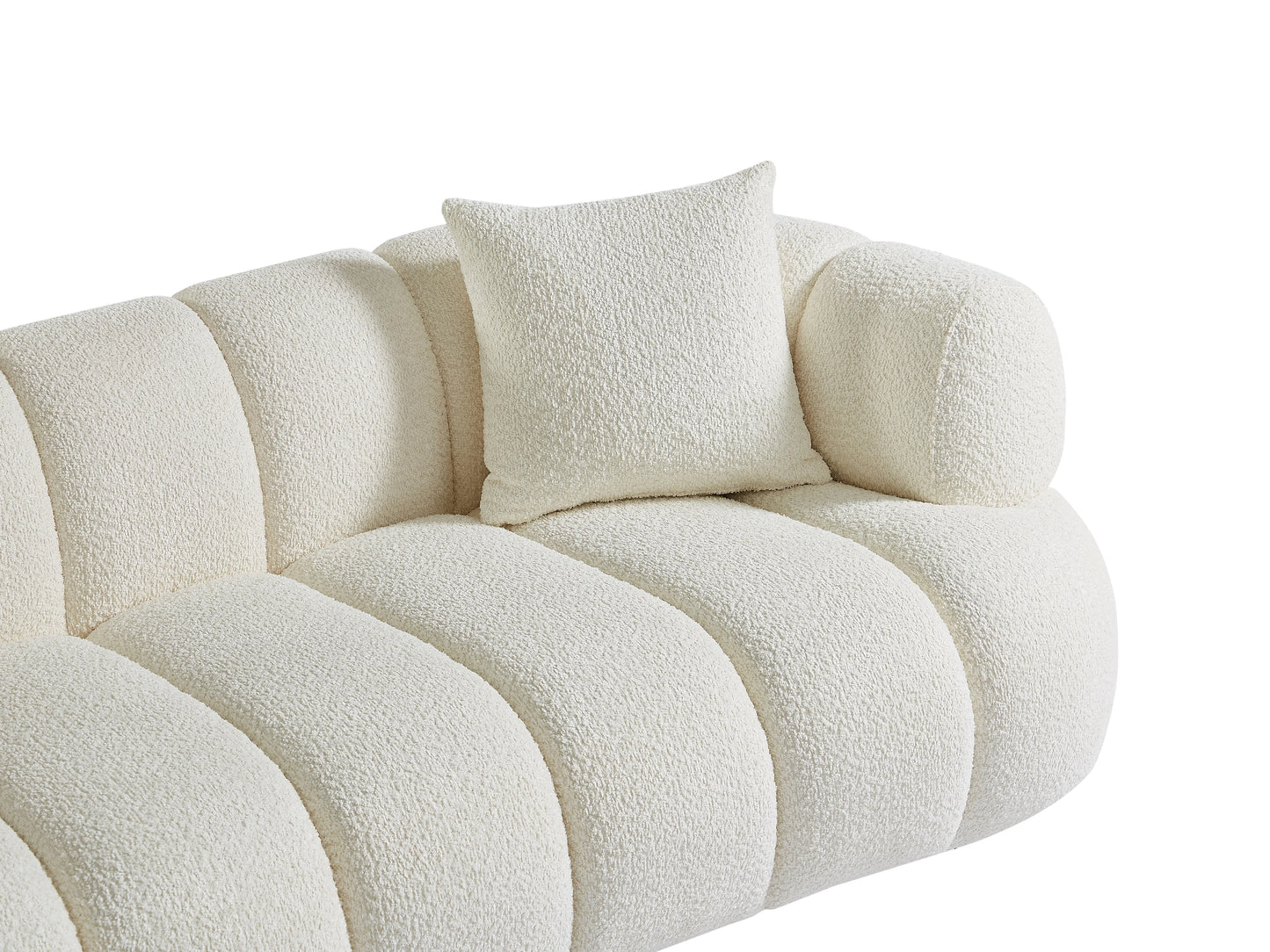 Canapé Japandi Bubble Blanc Cassé 3 Places - Coliani