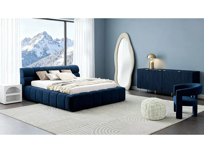 Miroir Organique Japandi Velours Crème - Lavina