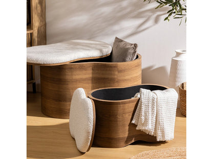 Duo Bancs Japandi Coffre Bouclette - Loe