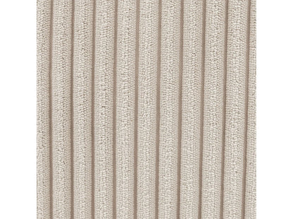 Pouf Repose-Pieds Japandi Velours Beige - Morgan
