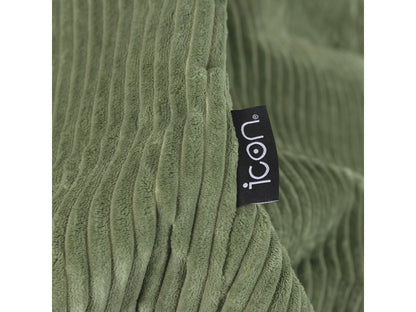 Pouf Velours Côtelé Japandi Vert Sauge - Kingston
