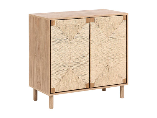 Commode Japandi Deux Portes Marron - Bondi