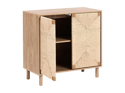 Commode Japandi Deux Portes Marron - Bondi