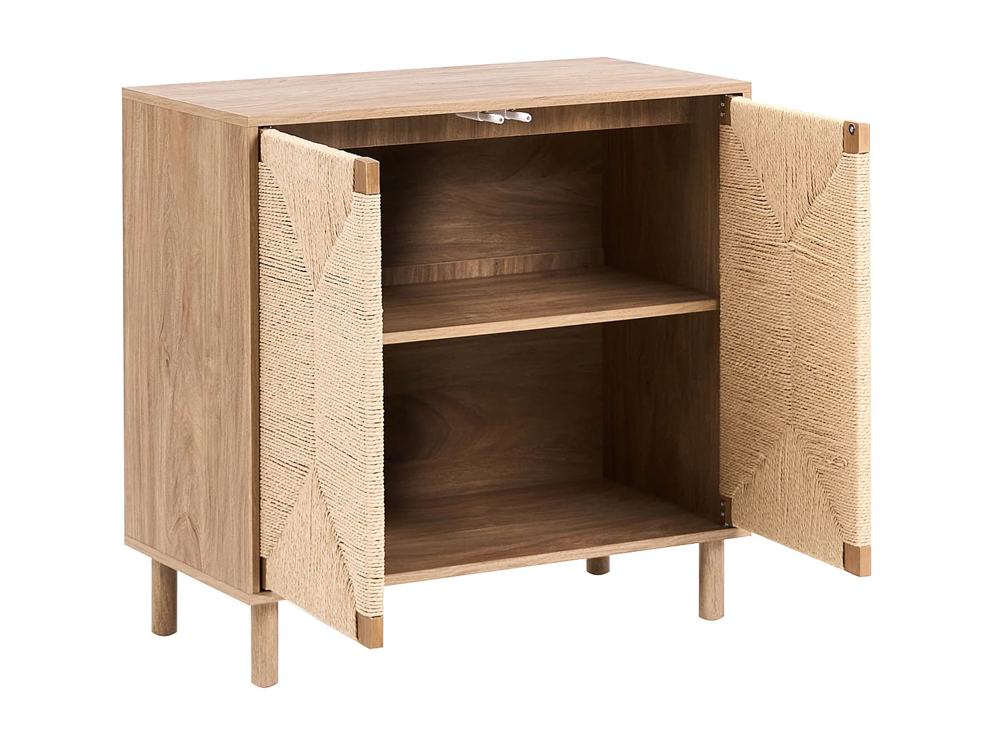 Commode Japandi Deux Portes Marron - Bondi