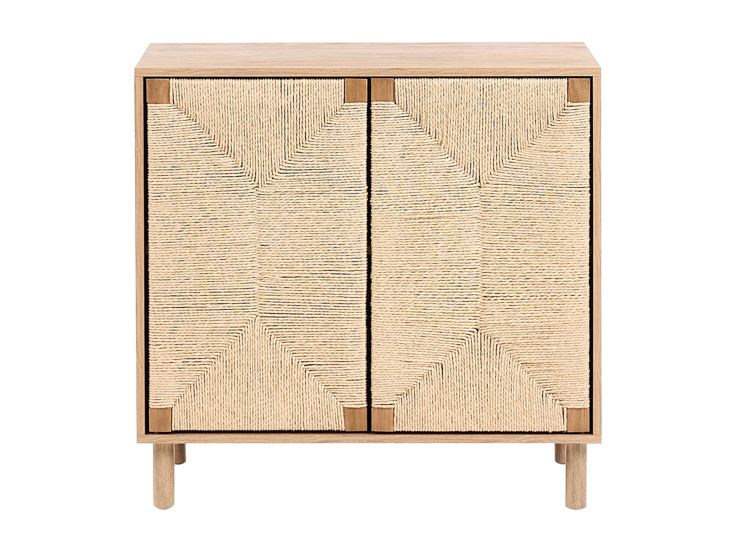 Commode Japandi Deux Portes Marron - Bondi