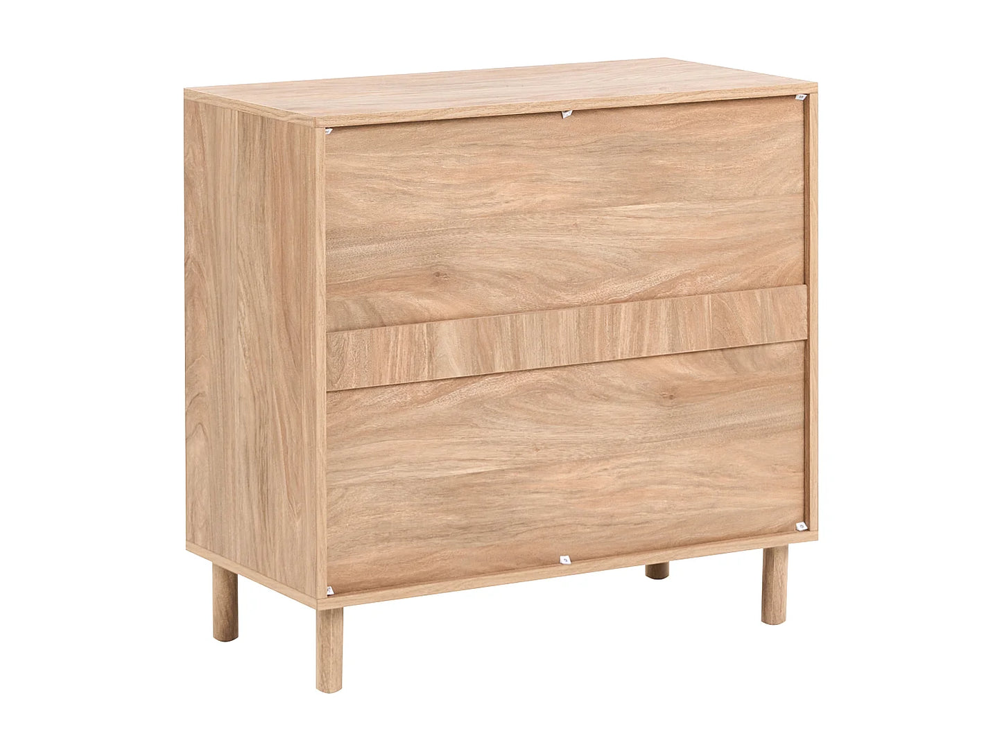 Commode Japandi Deux Portes Marron - Bondi