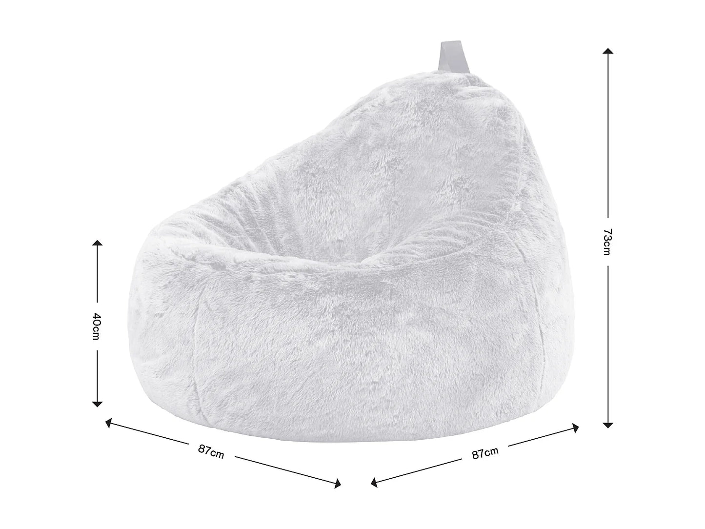 Pouf Cocoon Japandi Imitation Fourrure - Cocoon