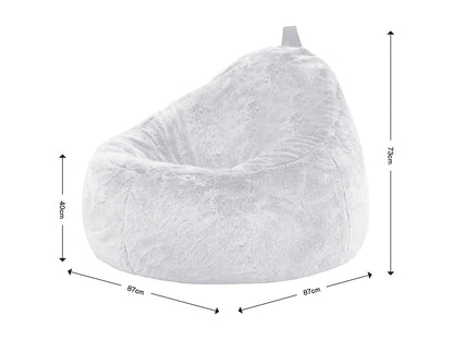 Pouf Cocoon Japandi Imitation Fourrure - Cocoon