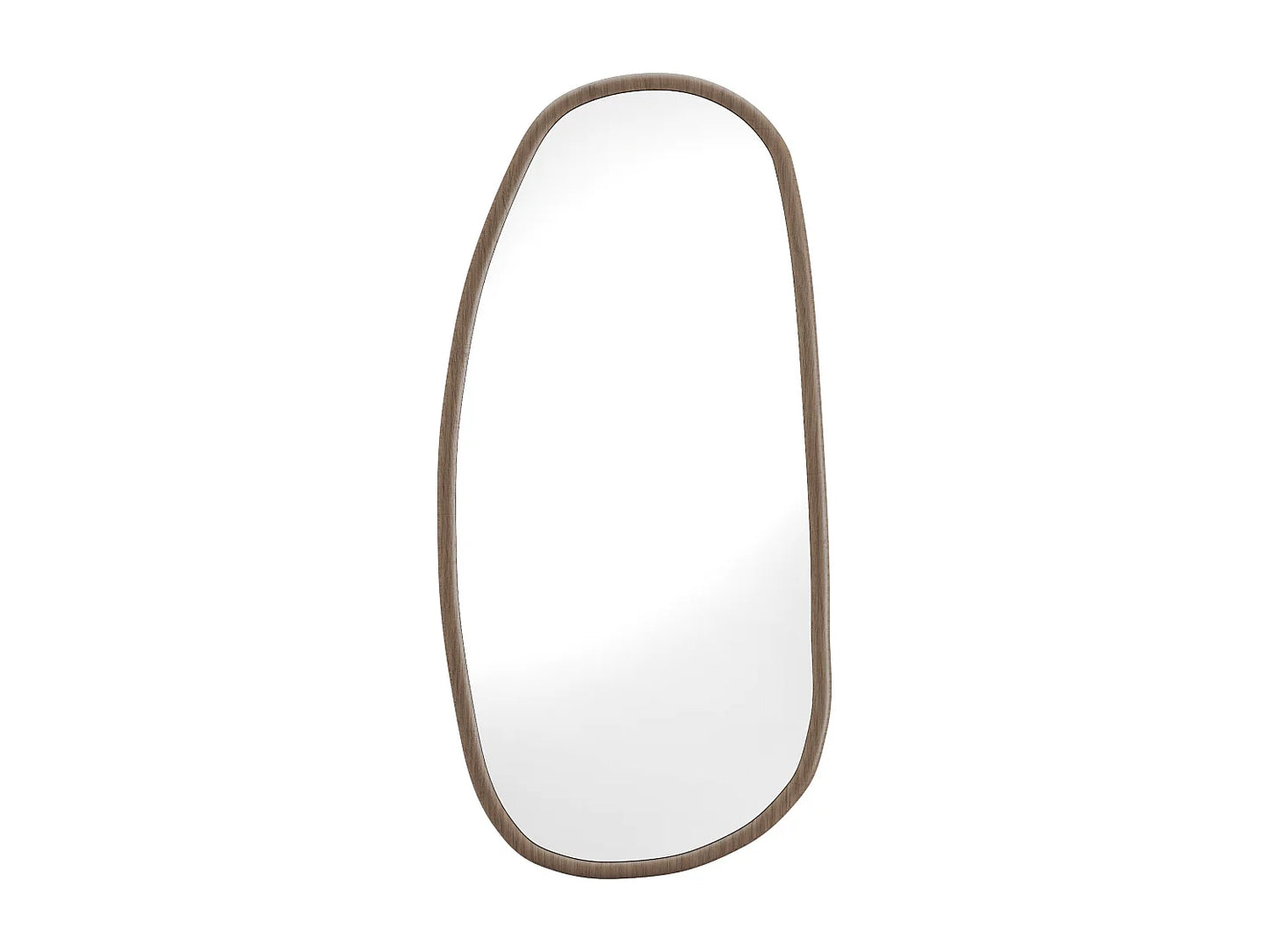Miroir Organique Japandi Bois D'hévéa - Meixi