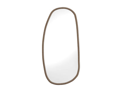 Miroir Organique Japandi Bois D'hévéa - Meixi