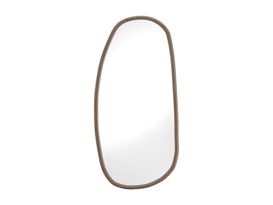 Miroir Organique Japandi Bois D'hévéa - Meixi