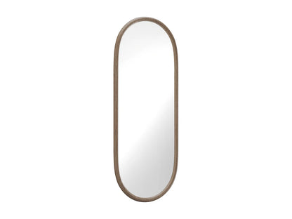 Miroir Vertical Japandi Ovale Hévéa - Shaxi