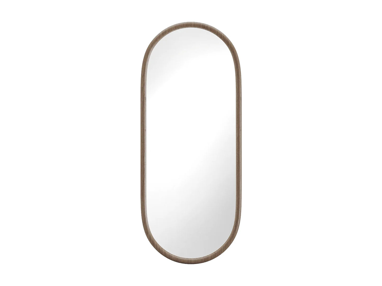 Miroir Vertical Japandi Ovale Hévéa - Shaxi