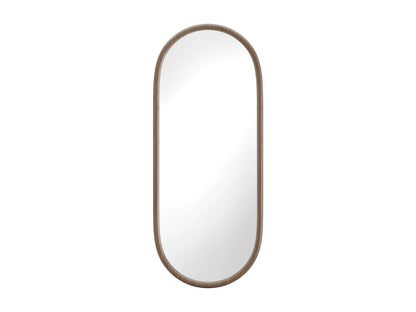Miroir Vertical Japandi Ovale Hévéa - Shaxi
