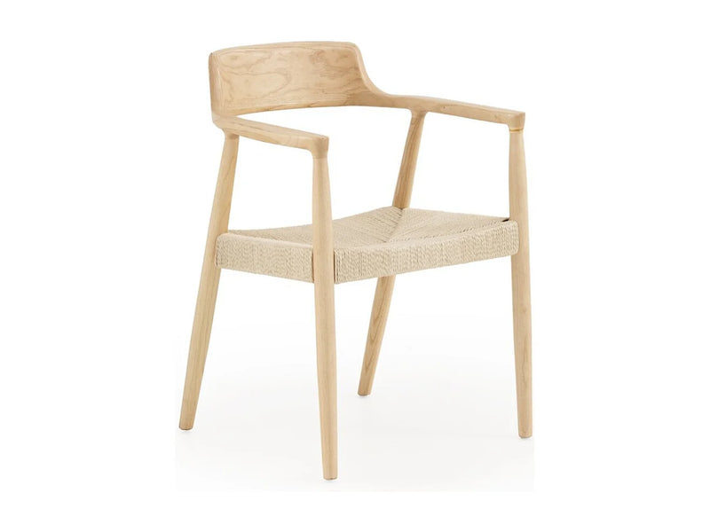 Lot De 4 Fauteuils Japandi Bois De Toon - Toon